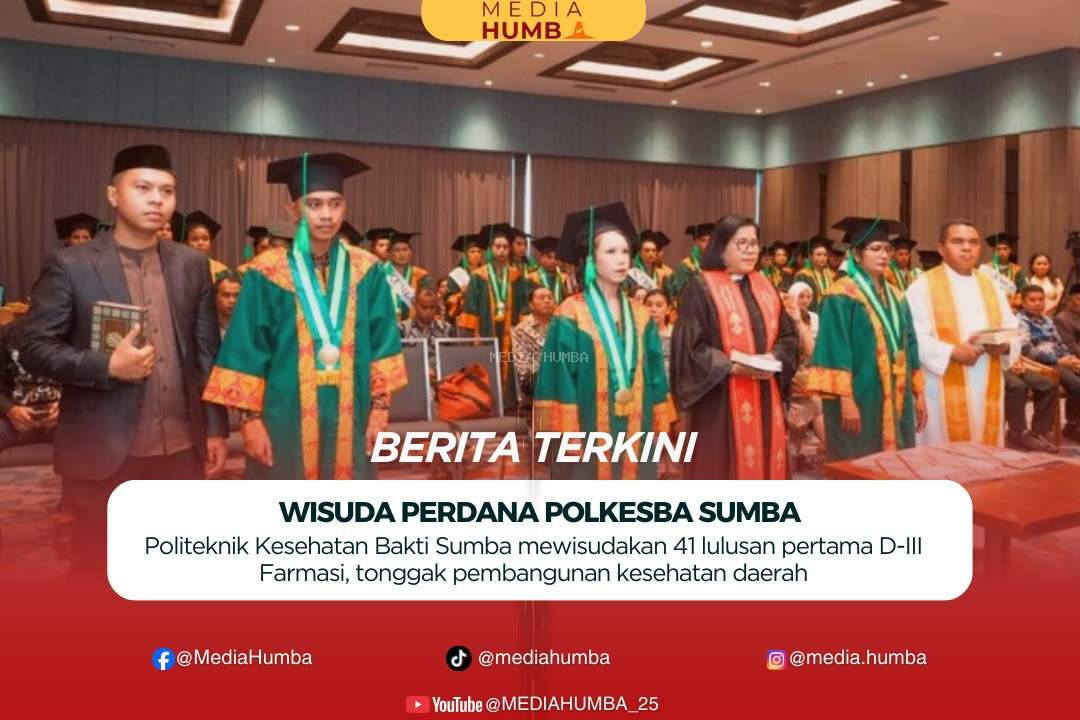Gelar Wisuda Perdana, Politeknik Kesehatan Bakti Sumba Mewisudakan 41 Mahasiswa/i Ahli Madya Prodi Farmasi