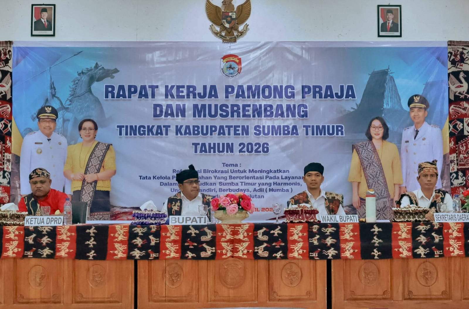 Raker Pamong Praja dan Musrenbang Kabupaten 2026, Bupati Sumba Timur Tegaskan Sebagai Ruang Strategis Untuk Membahas Berbagai Kebijakan