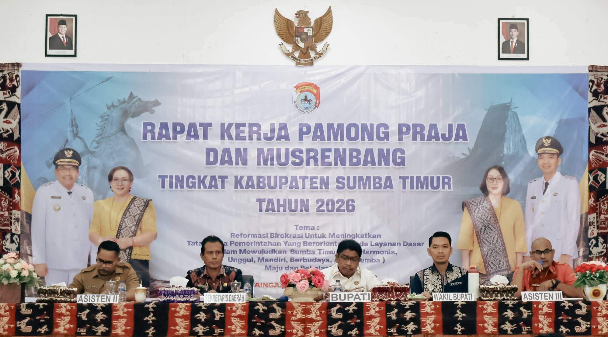 Hari Kedua Raker Pamong Praja dan Musrenbang Kabupaten, Umbu Lili Menghimbau Agar Setiap Usulan Program Harus Memberikan Dampak Nyata Bagi Masyarakat 