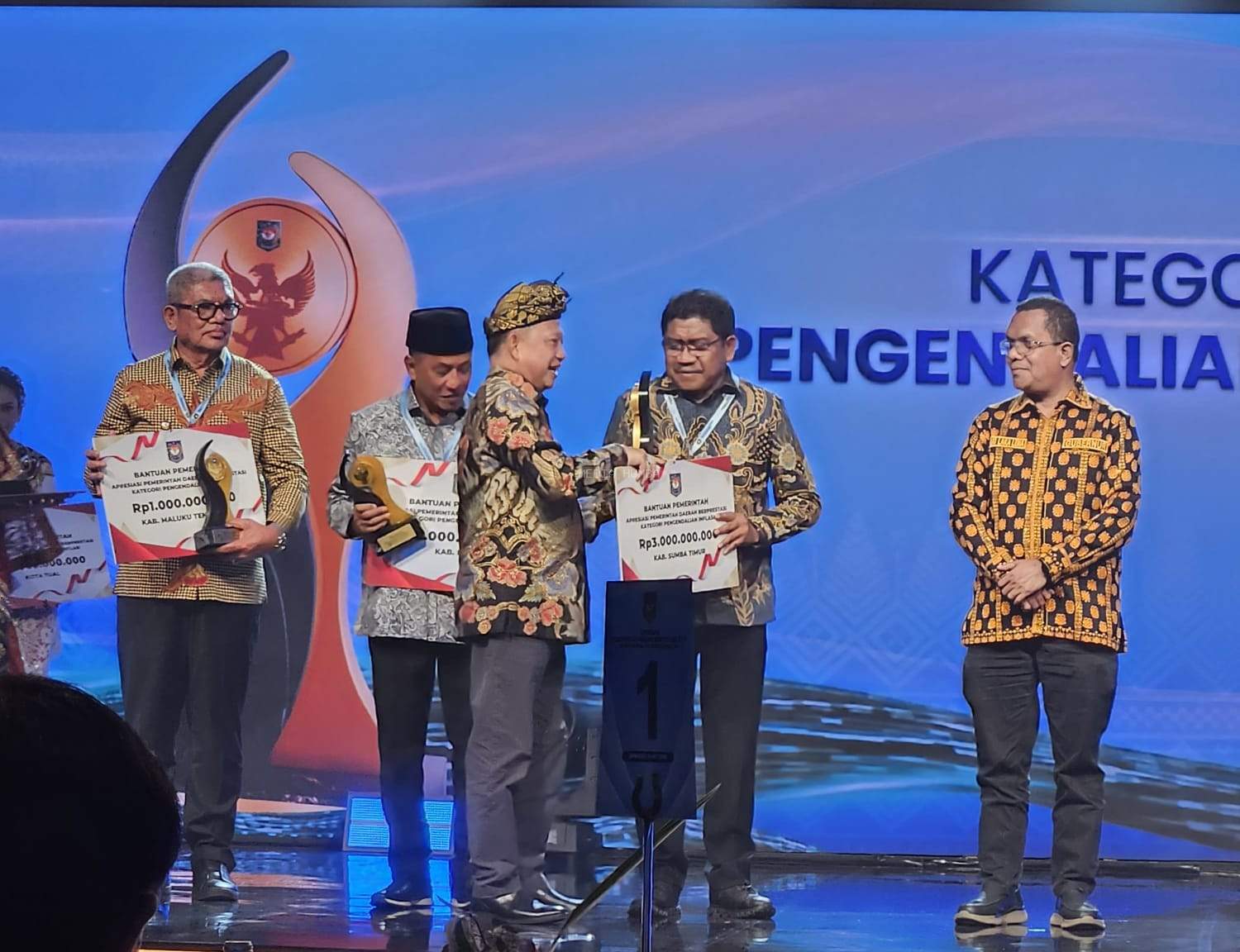 Sumba Timur Meraih Penghargaan Terbaik Pertama Pada Kategori Pengendalian Inflasi Tingkat Kabupaten Tahun 2026