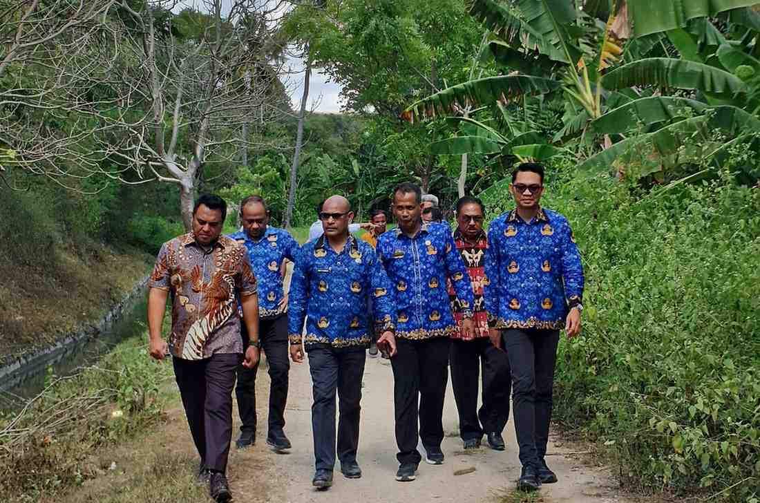 Tinjau Lokasi Longsor Di Bendungan Kawangu, Wabup Yon Hani: Akan Segera Dilakukan Penanganan