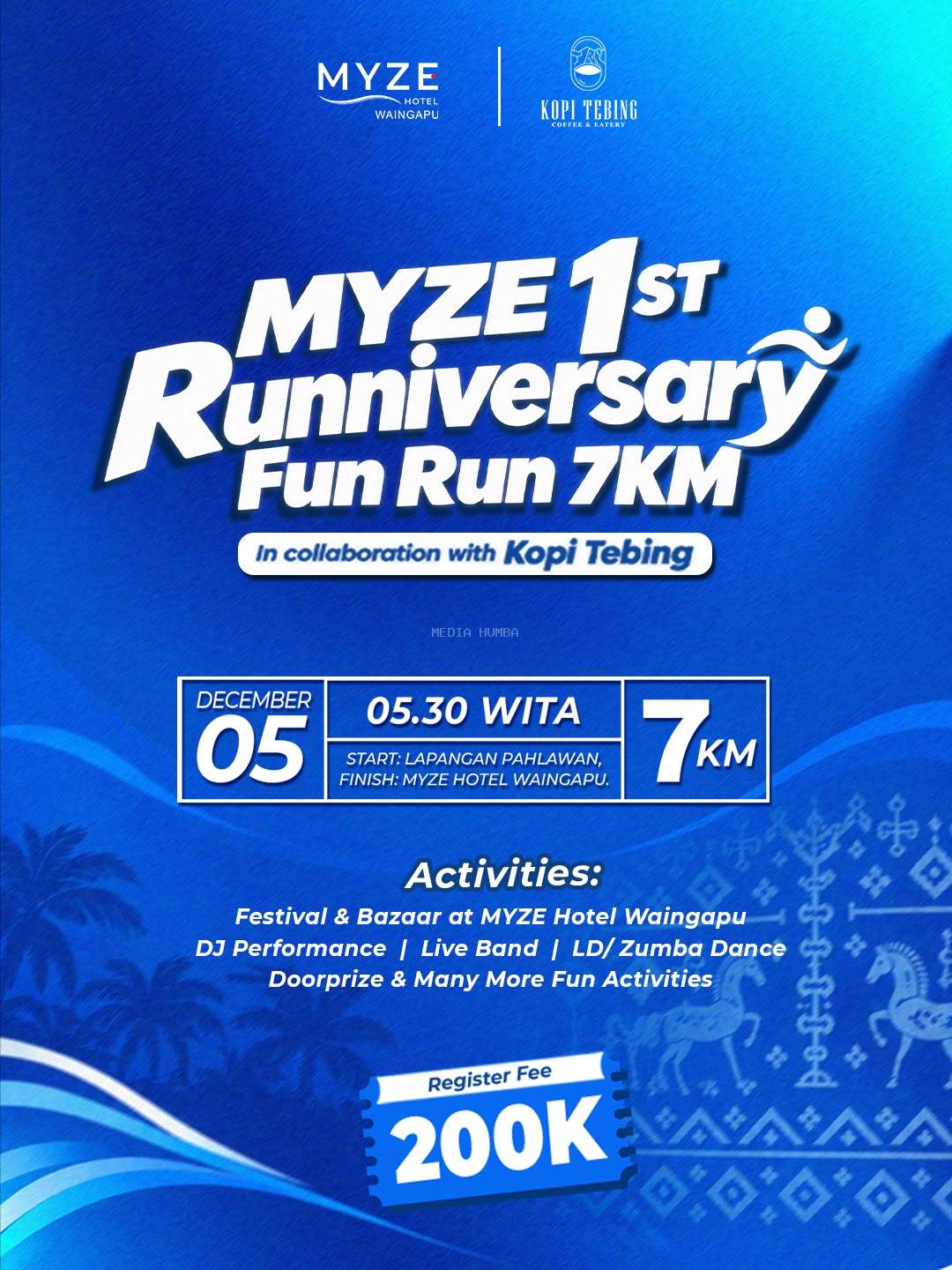 MYZE Hotel Waingapu Ajak Sumba Timur Rayakan Satu Tahun Perjalanan Lewat Fun Run 7K